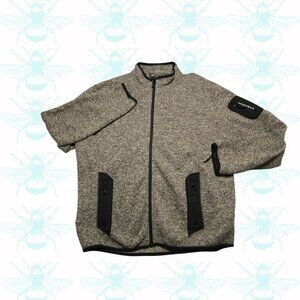 Nor Wear Norway Men's Size - XXL 2XL Tan Full Zip Sweater Norwear